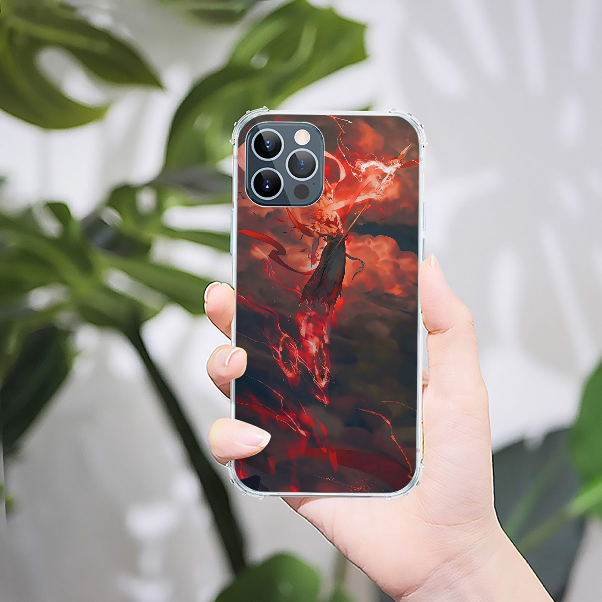 （画像用） Ne Zha 2 ナタ 魔童の大暴れ 【iPhone 12シリーズ対応】透明スマホケース（クリアソフトケース）
